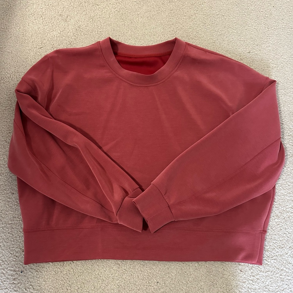 Lululemon Softstream Red Crewneck